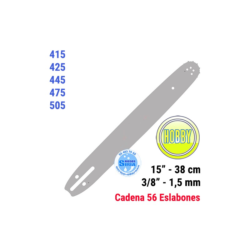 Espada Hobby 3/8" 1,5mm 38cm adap 415 425 445 475 505 120082