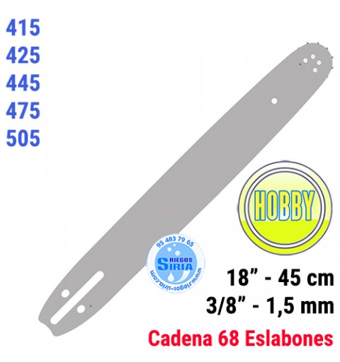 Espada Hobby 3/8" 1,5mm 45cm adap 415 425 445 475 505 120084