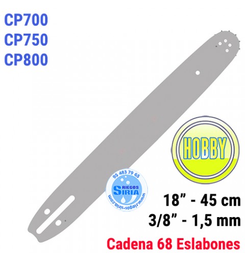 Espada Hobby 3/8" 1,5mm 45cm adap CP700 CP750 CP800 120084