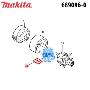 Chapa para 6918DW Original Makita 689096-0 689096-0