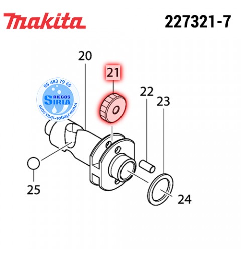 Engranaje 16 Original Makita 227321-7 227321-7