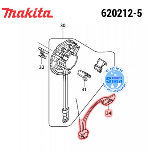Circuito LED Original Makita 620212-5 620212-5