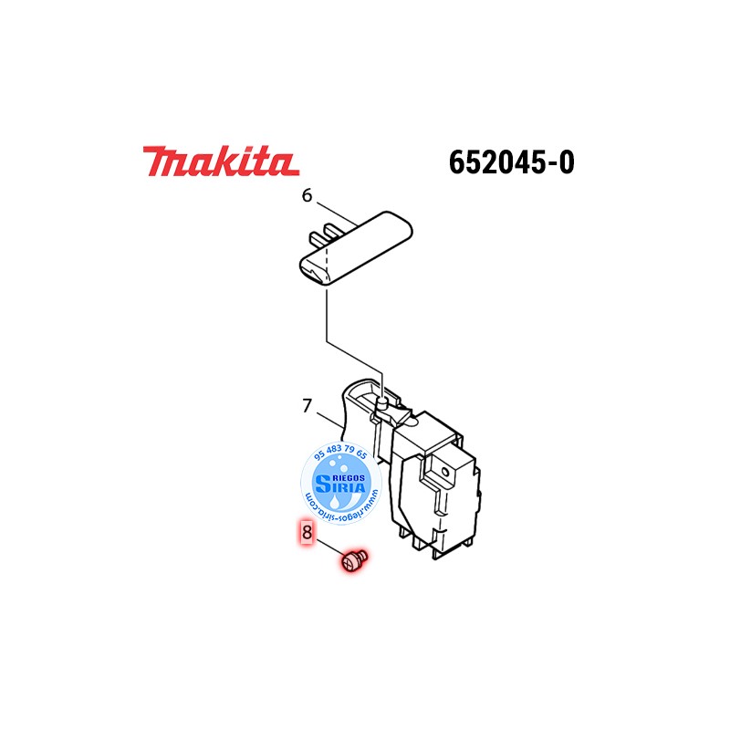 Tornillo M3.5x5 Original Makita 652045-0 652045-0