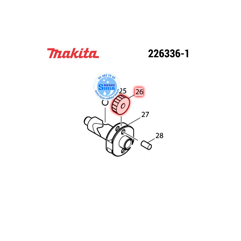 Corona 22 Original Makita 226336-1 226336-1