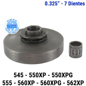 Piñón Cadena 0.325" 7 Dientes Corona Recambiable compatible 545 550XP 550XPG 555 560XP 560XPG 562XP 120821