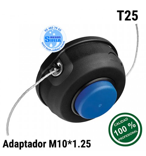 Cabezal Nylon Compatible Tipo T25 M10x1.25 130429