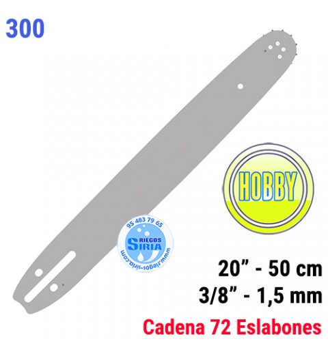 Espada Hobby 3/8" 1,5mm 50cm adap 300 120085