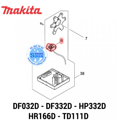 Circuito Led Original Makita 620553-9 620553-9