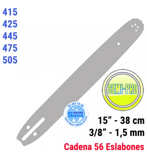 Espada SemiPro 3/8" 1,5mm 38cm adap 415 425 445 475 505 120089