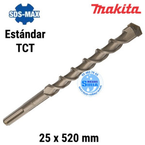 Broca SDS-Max Estándar TCT 25 x 520mm D-34045