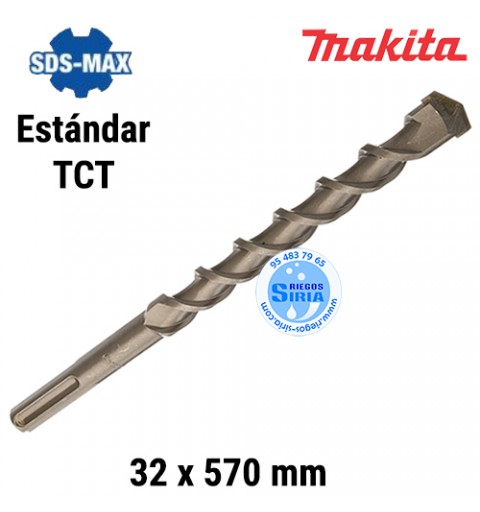 Broca SDS-Max Estándar TCT 32 x 570mm D-34104