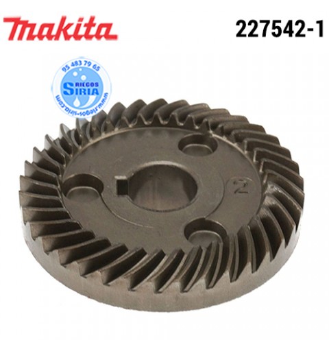 Engranaje Cónico Espiral 37 Original Makita 227542-1 227542-1