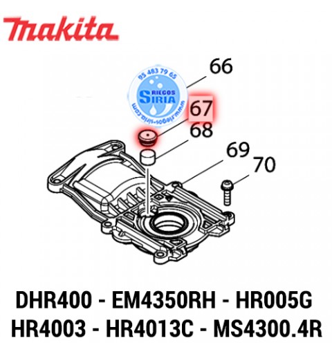 Tapón Filtro Original DHR400, EM4350RH, HR005G, HR4003C, HR4013C, MS4300.4R 424556-3