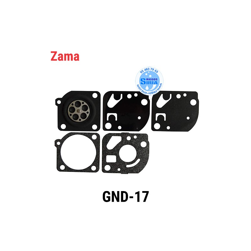 Kit Membranas Carburador compatible Zama GND17 020609