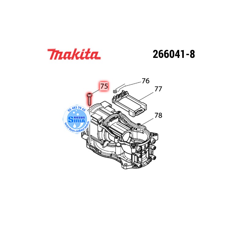 Tornillo PT M5x25 Original Makita 266041-8 266041-8
