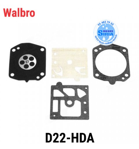 Kit Membranas Carburador compatible Walbro D22 HDA 020799