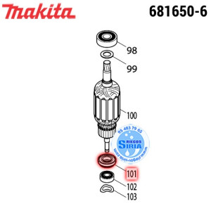 Arandela Aislante Original Makita 681650-6 681650-6