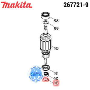 Arandela Ondulada 15 Original Makita 267721-9 267721-9