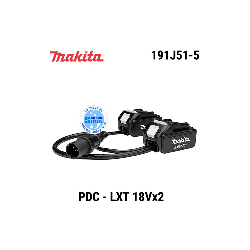 Set Adaptador Makita Mochila PDC a LXT 18Vx2 191J51-5