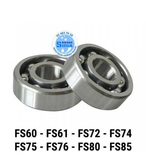 Juego Rodamientos Cigüeñal compatible FS60 FS61 FS72 FS74 FS75 FS76 FS80 FS85 021125