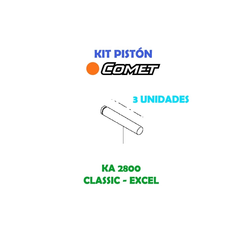 Kit Pistones Comet KA 2800 2409 0125 x3