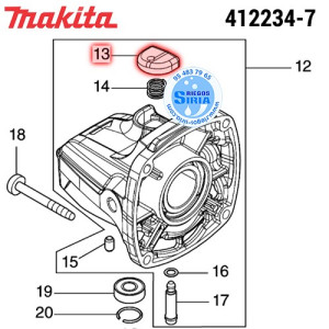 Botón Bloqueo Disco Original Makita 412234-7 412234-7