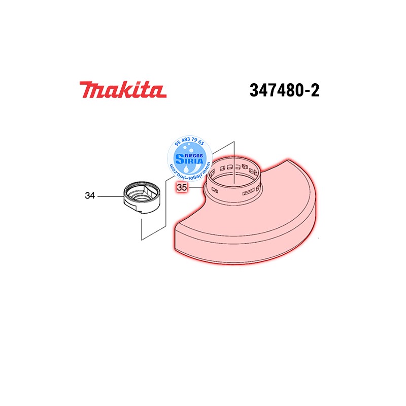Protector Disco 125 Original Makita 347480-2 347480-2