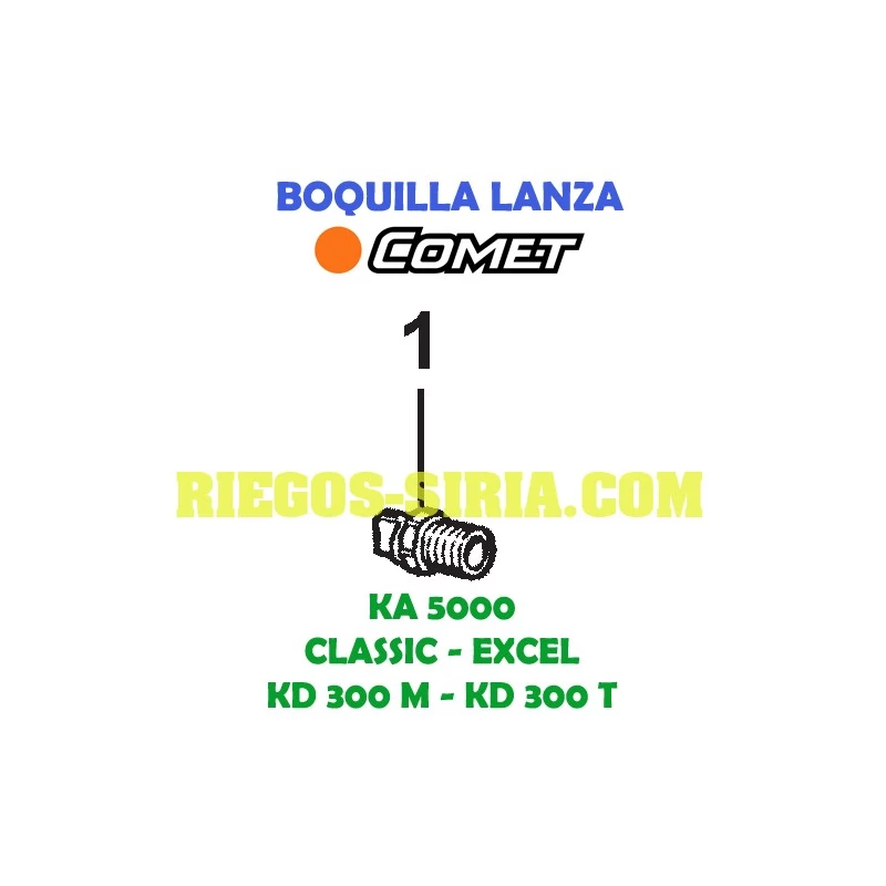 Boquilla KA 5000 KD 300 3400 0402 / 3400 0712