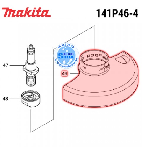 Protector Disco 125 Original Makita 141P46-4 141P46-4