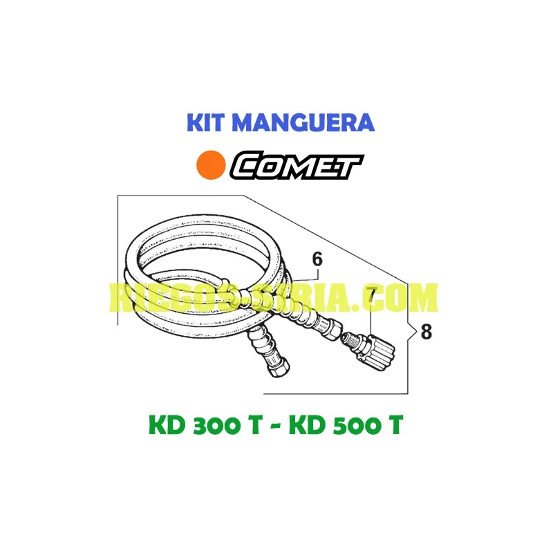 Kit Manguera Comet KD300T KD500T 3301 0987