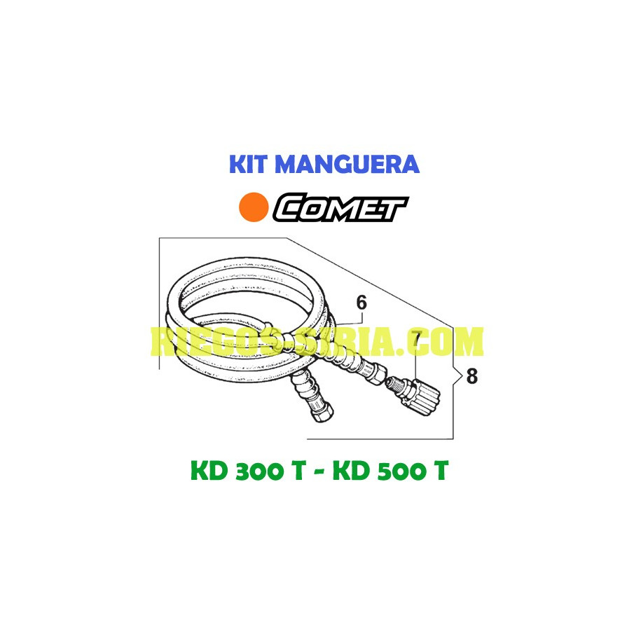 Kit Manguera Comet KD300T KD500T 3301 0987