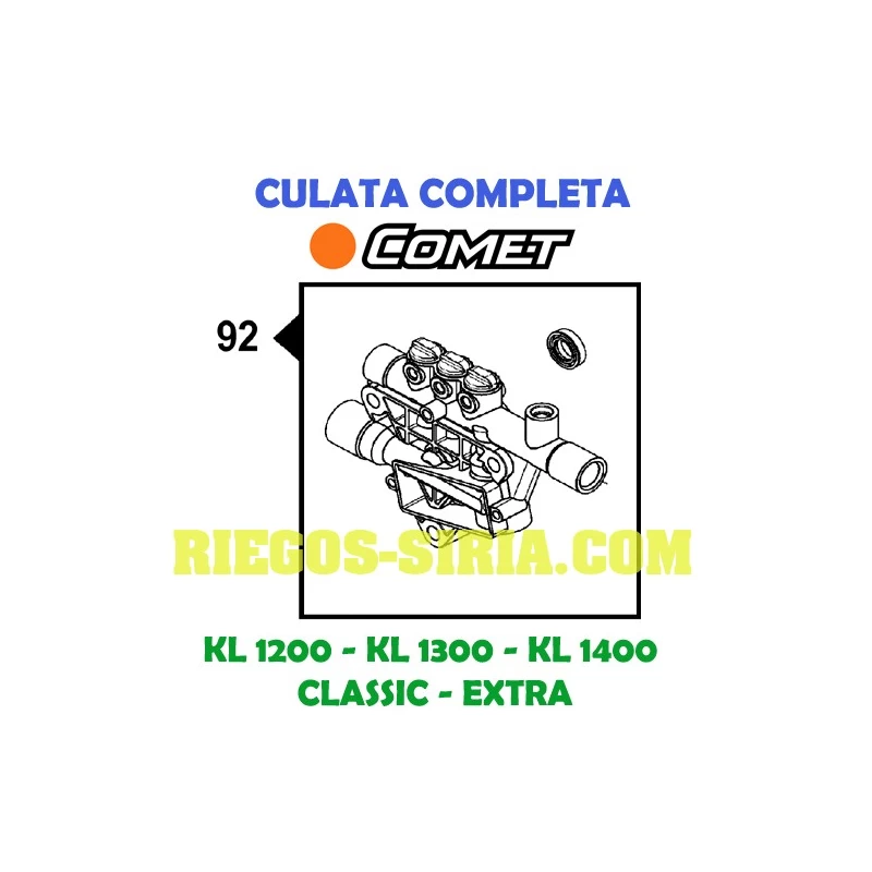Kit culata completa Comet KL 1200 1300 1400 3300 0092