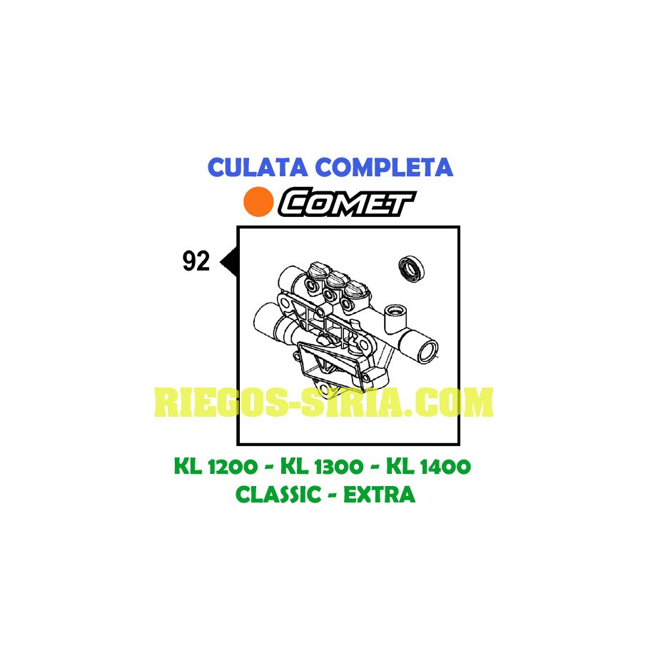 Kit culata completa Comet KL 1200 1300 1400 3300 0092