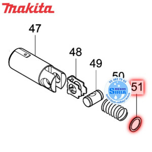 Arandela Aislante 7 Original Makita 253186-1 253186-1