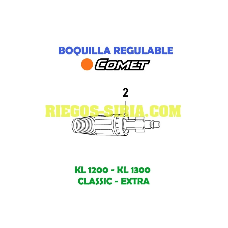 Boquilla regulable Comet KL 1200 1300 3217 0250