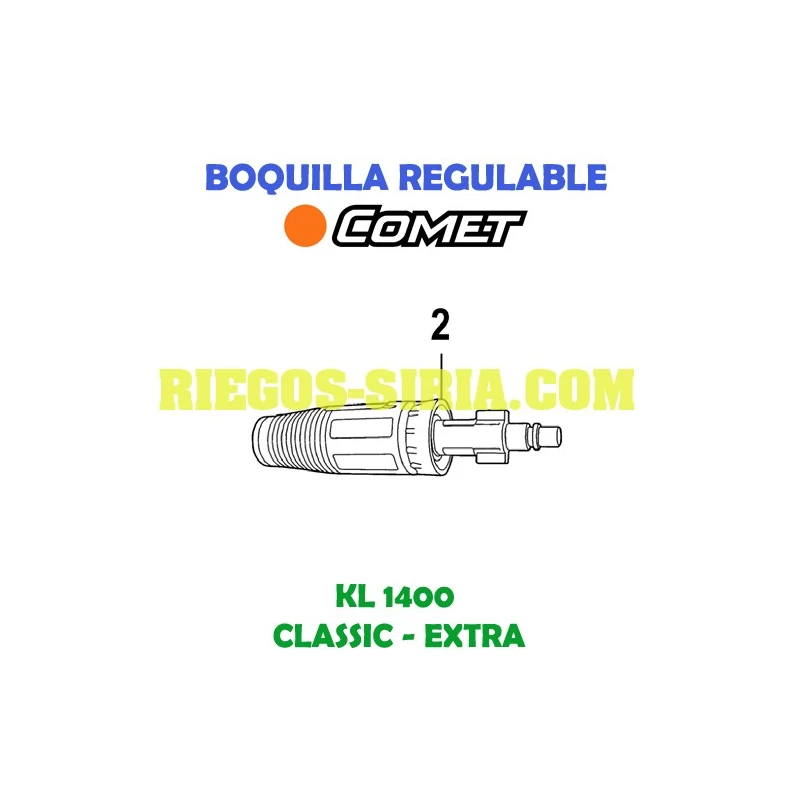 Boquilla regulable Comet KL 1400 3217 0252
