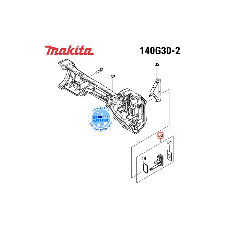 Tapa Completa Original Makita 140G30-2 140G30-2