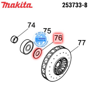 Arandela Plana 9 Original Makita 253733-8 253733-8