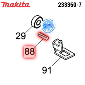 Muelle 4 Original Makita 233360-7 233360-7