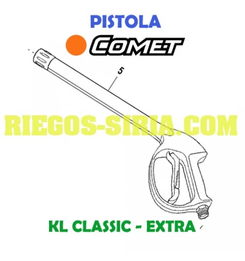 Kit Pistola Comet KL 1200 1300 1400 1600 2410 0097