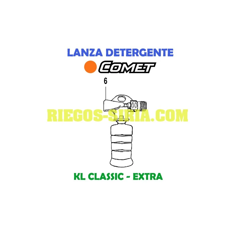 Lanza Detergente Comet KL 1200 1300 1400 1600 KS 1600 3301 0795