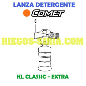 Lanza Detergente Comet KL 1200 1300 1400 1600 KS 1600 3301 0795