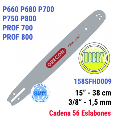 Espada Oregon 158SFHD009 3/8" 1,5mm 38cm Alpina P660 P680 P700 P750 P800 PROF700 PROF800 120641