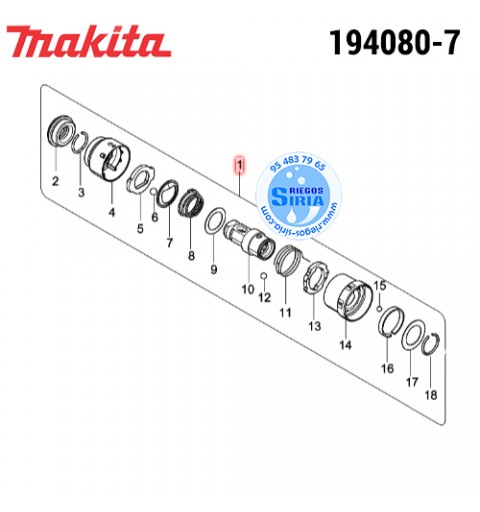 Portabrocas SDS-Plus Original Makita 194080-7 194080-7