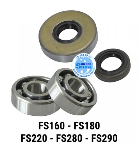 Rodamientos y Retenes Cigüeñal compatible FS160 FS180 FS220 FS280 FS290 020778