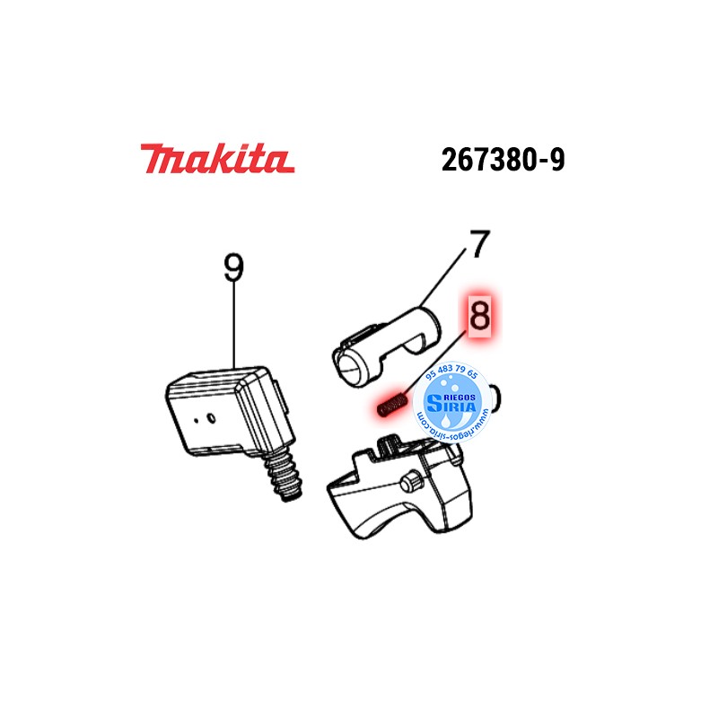 Muelle Comp.4 Original Makita 231433-0 231433-0