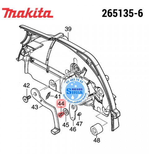 Tornillo M4x10 Original Makita 265135-6 265135-6