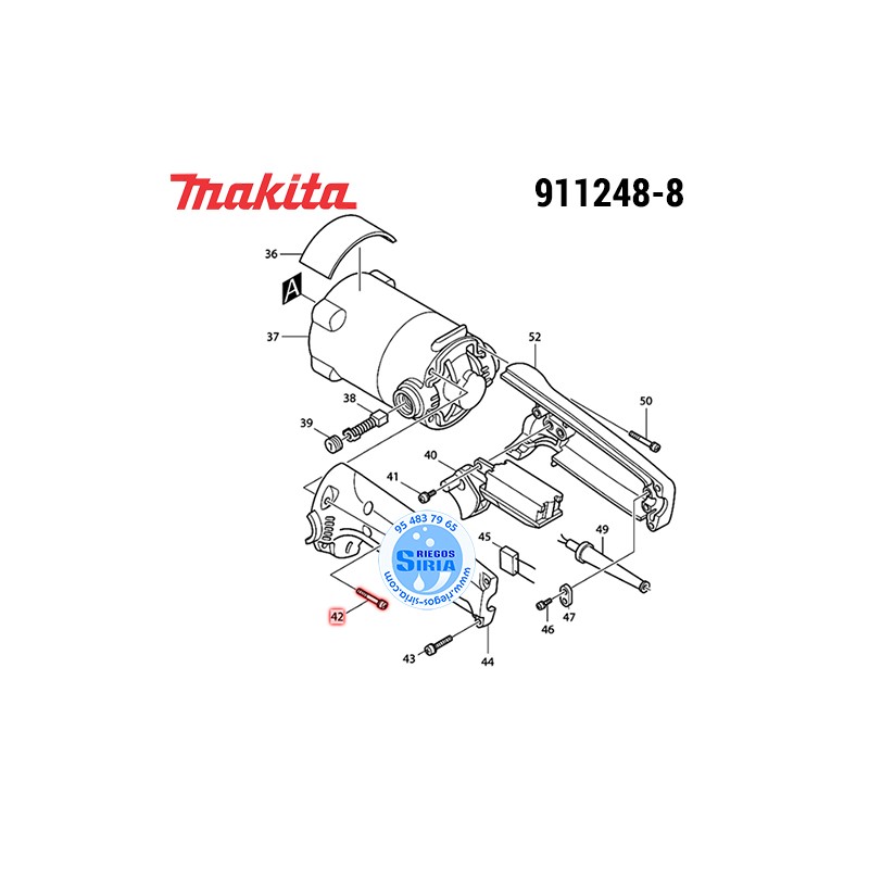 Tornillo Plano M5x28 Original Makita 911248-8 911248-8