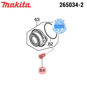 Tornillo PH-CP M5 Original Makita 265034-2 265034-2