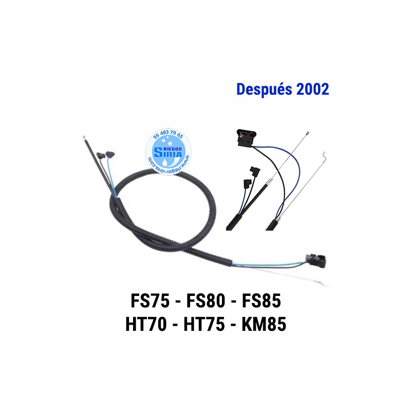 Cable Acelerador Completo compatible FS75 FS80 FS85 HT70 HT75 KM85 (Modelos después 2002) 020989